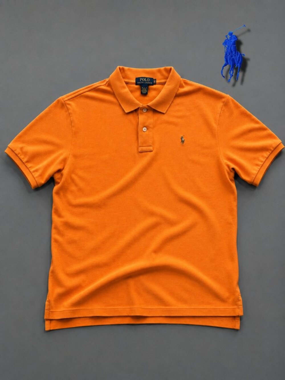 Polo Ralph Lauren Kids Orange Cotton Polo Shirt Size XL (18-20)